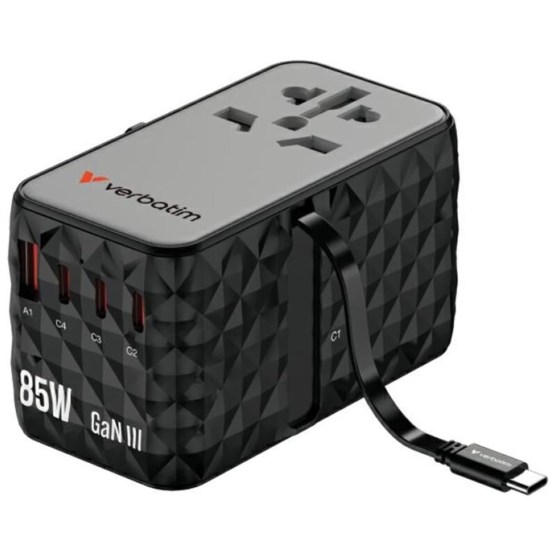 Verbatim 32127 Travel Diamond 85w Universal 4x USB-C / 1x USB-A