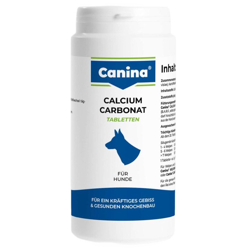 Suplement dla psa CANINA Węglan wapnia w tabletkach 350 g