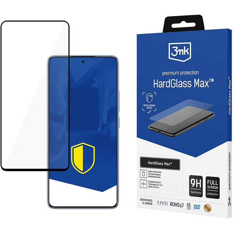 3mk HardGlass Max Black do Xiaomi 14T / 14T Pro