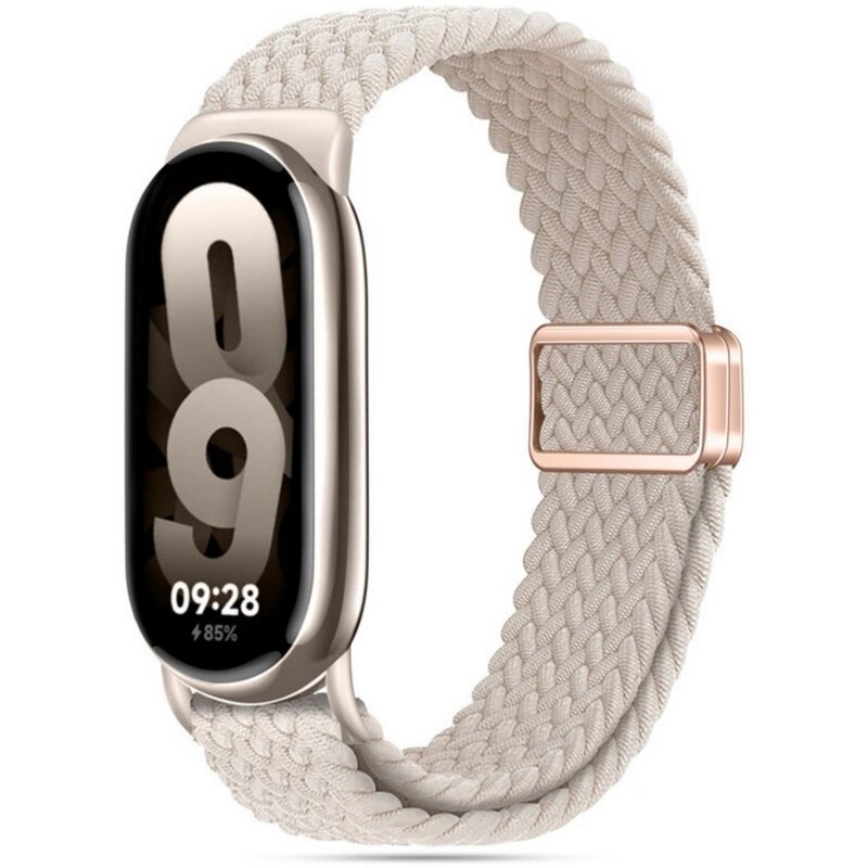 Pasek TECH-PROTECT NylonMag do Xiaomi Smart Band 8/9/10/NFC Beżowy