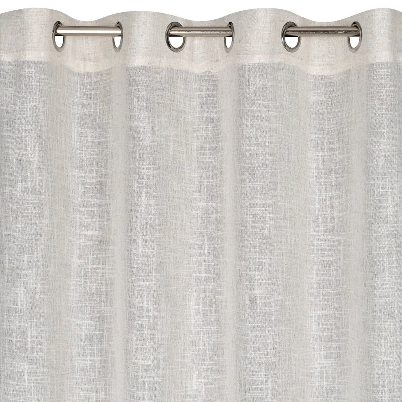 Zasłona EUROFIRANY Imani 135 x 250 cm Naturalno-złoty