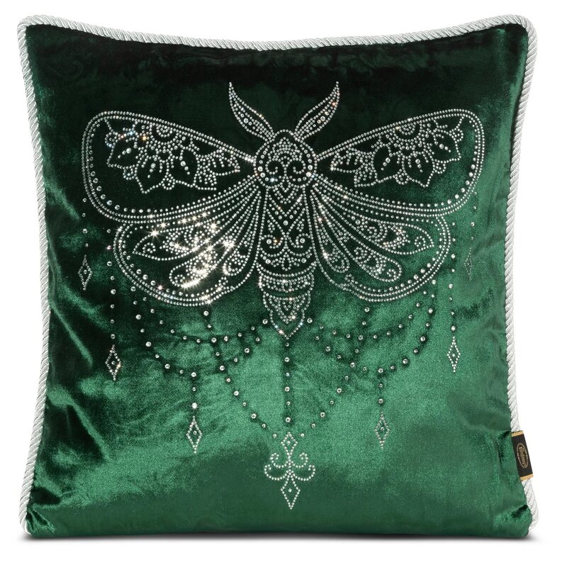 Poszewka EUROFIRANY Royal 8 45 x 45 cm Ciemnozielony