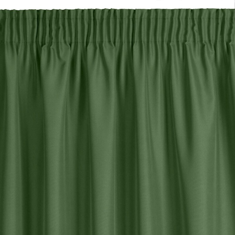 Zasłona EUROFIRANY Rita 140 x 270 cm Ciemnozielony