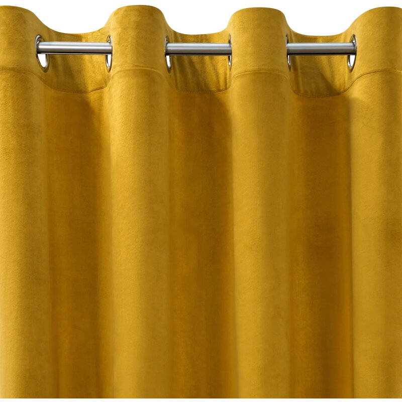 Zasłona EUROFIRANY Melanie 140 x 250 cm Musztardowy