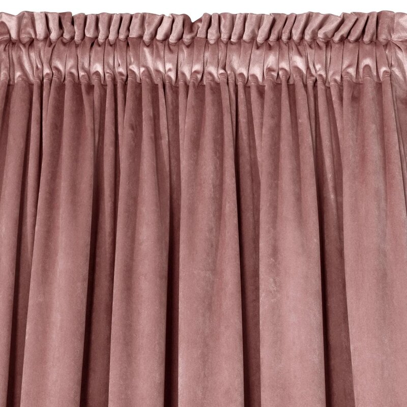 Zasłona EUROFIRANY Design 91 Rosa 140 x 270 cm Ciemnoróżowy