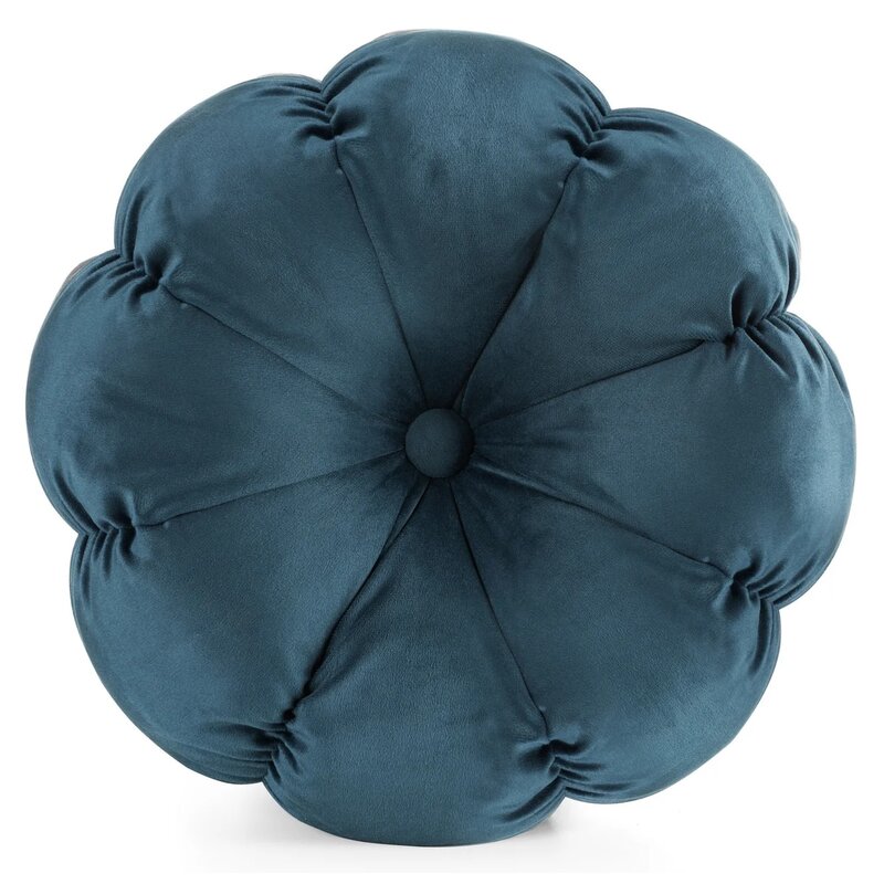 Poduszka EUROFIRANY Flower 41 37 cm Niebieski