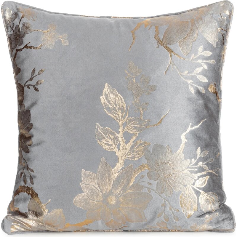 Poszewka EUROFIRANY Celia 45 x 45 cm Stalowy