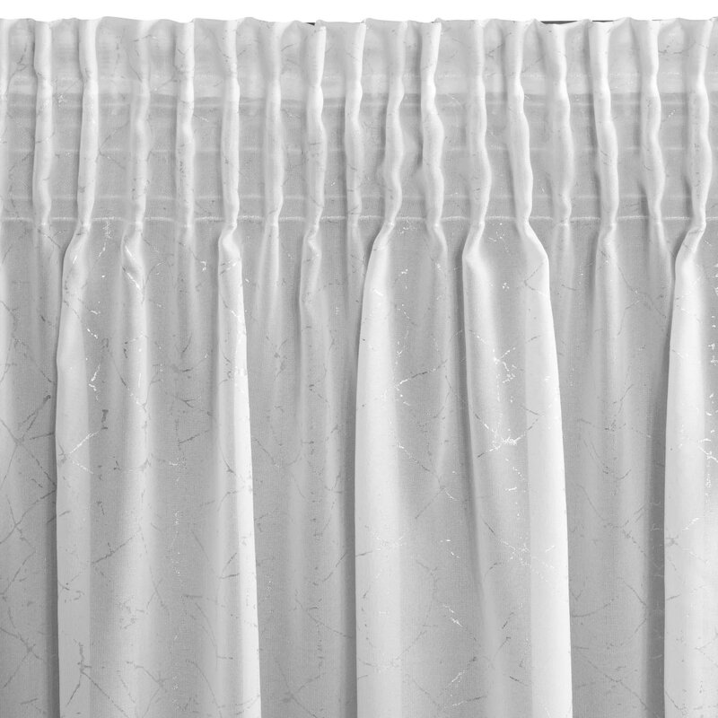 Firana gotowa EUROFIRANY Roxi 140 x 270 cm Biały