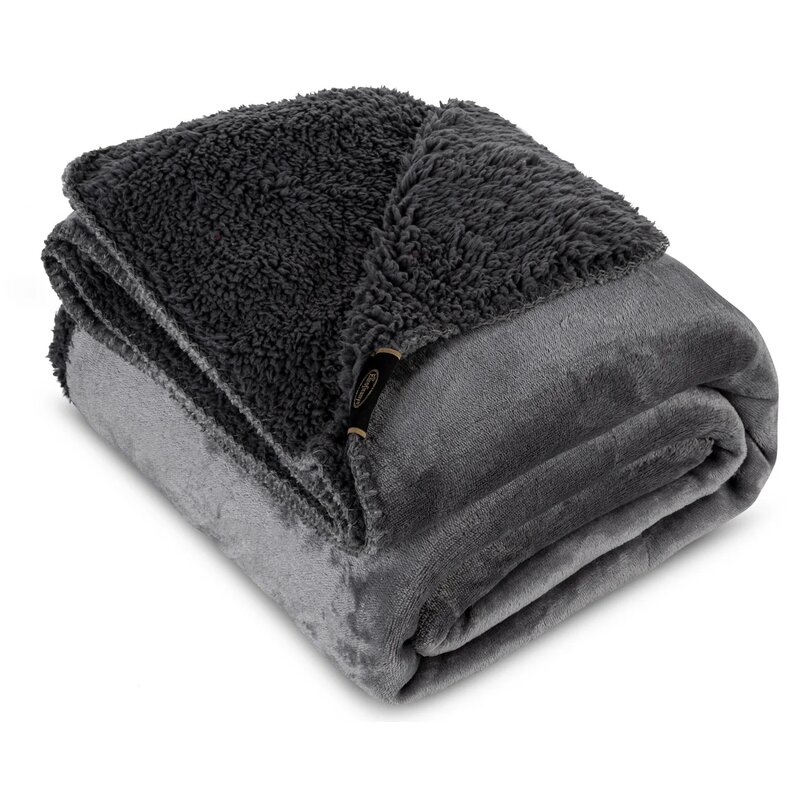 Koc EUROFIRANY Tedy 150 x 200 cm Stalowy