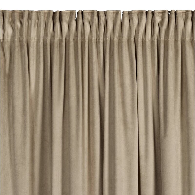 Zasłona EUROFIRANY Carli 140 x 270 cm Ciemnobeżowy
