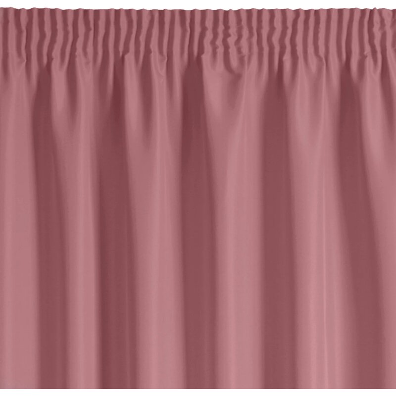 Zasłona EUROFIRANY Rita 140 x 175 cm Ciemnoróżowy