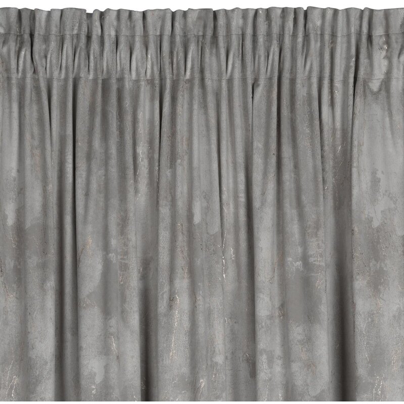 Zasłona EUROFIRANY Nadia 140 x 300 cm Srebrny