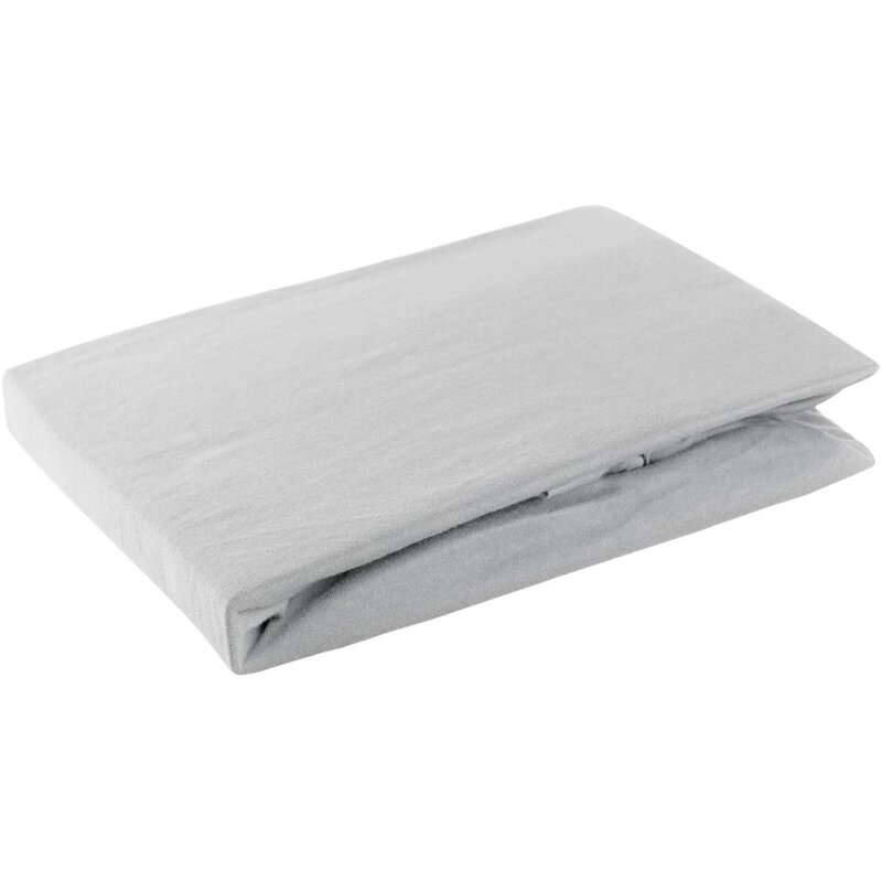 Prześcieradło EUROFIRANY Jersey Design 91 180 x 200 cm Jasnoszary