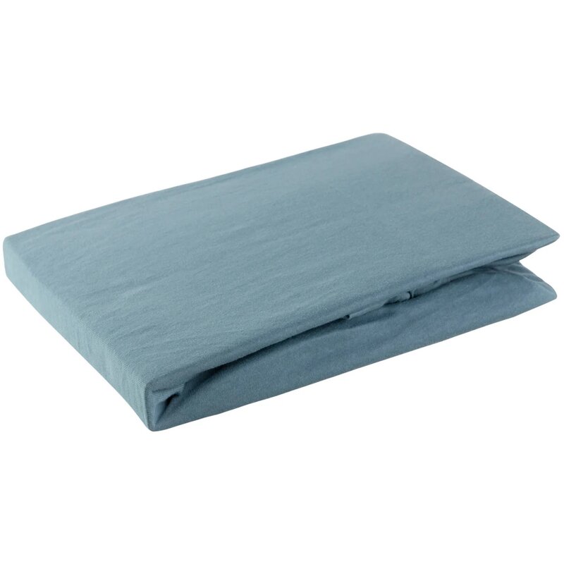 Prześcieradło EUROFIRANY Jersey D91 z gumką 220 x 200 cm Ciemnoniebieski