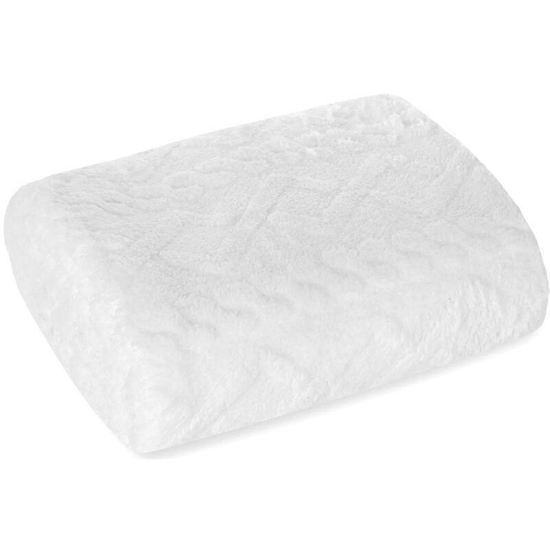 Koc EUROFIRANY Warkocz 150 x 200 cm Biały