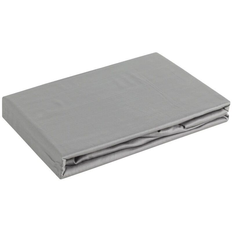 Prześcieradło EUROFIRANY Nova3 z gumką 100 x 200 cm Stalowy