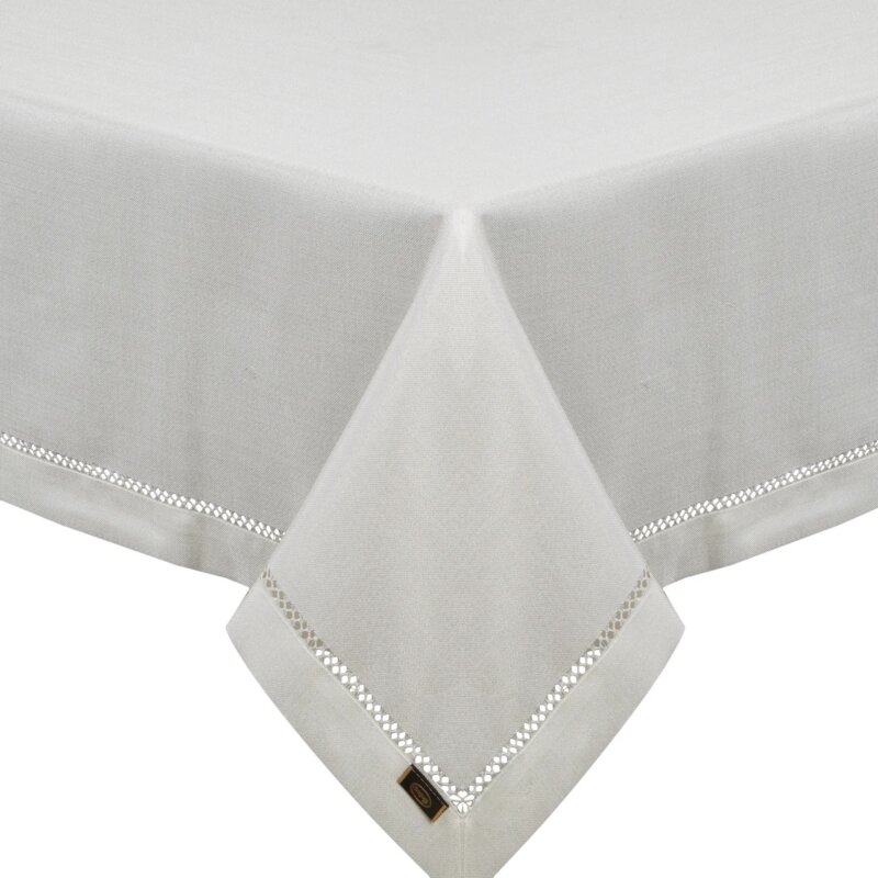 Obrus EUROFIRANY Emily 140 x 220 cm Biały