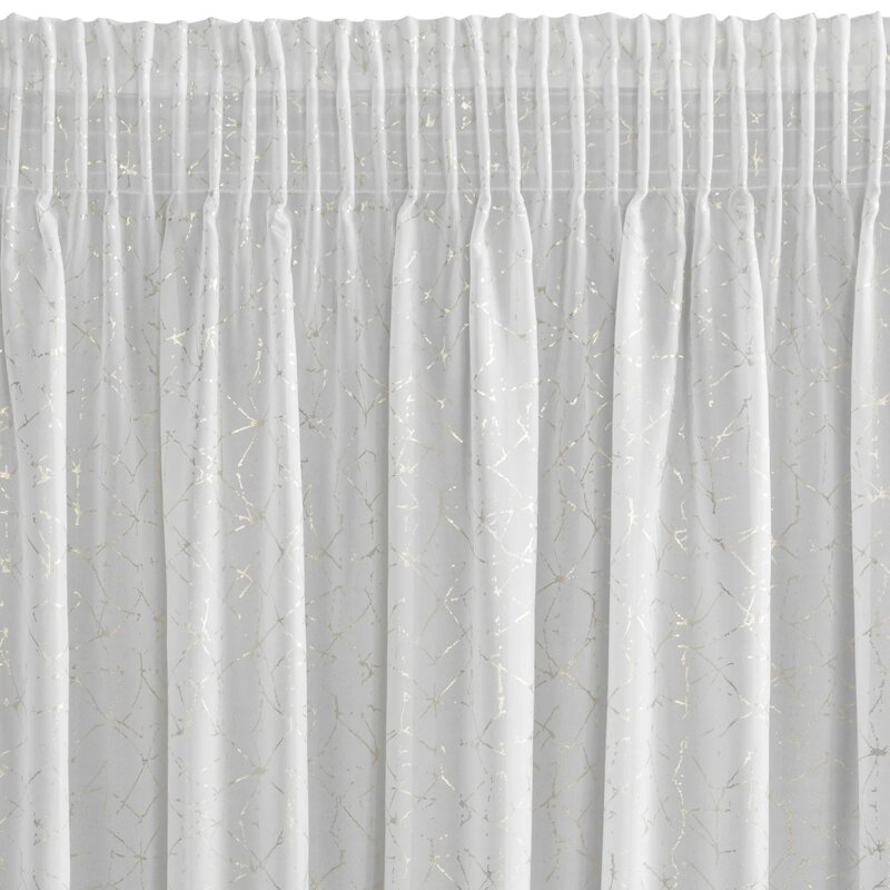 Firana gotowa EUROFIRANY Roxi 140 x 270 cm Biały