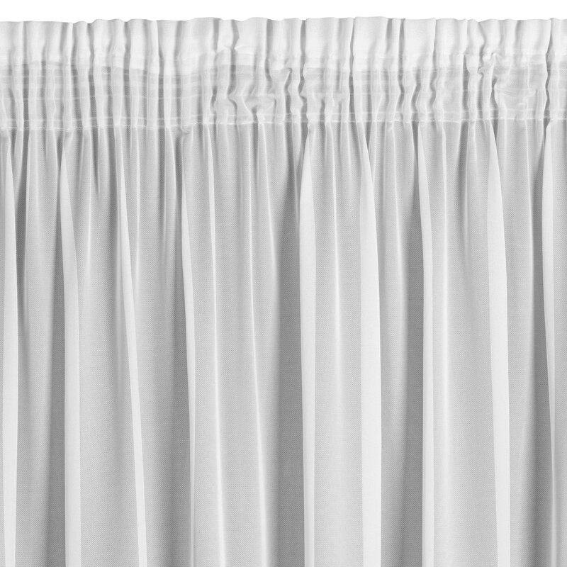 Firana gotowa EUROFIRANY Tina 140 x 270 cm Biały