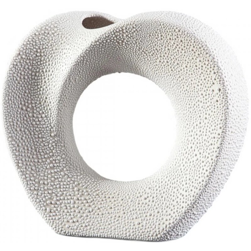Wazon EUROFIRANY Riso 23 x 6 x 21 cm Kremowy