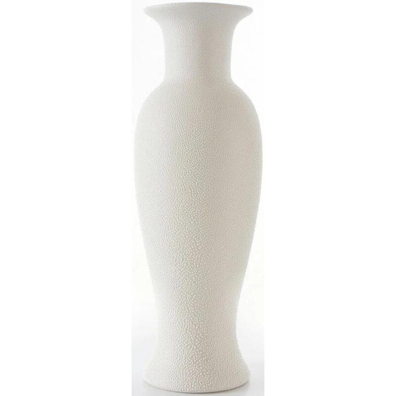 Wazon EUROFIRANY Riso 14 x 14 x 40 cm Kremowy