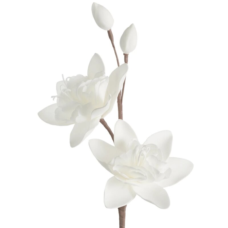 Kwiat dekoracyjny EUROFIRANY Flore 418539 Biały