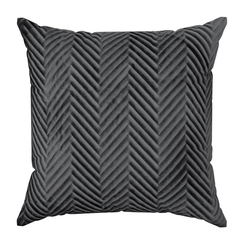 Poszewka EUROFIRANY Sofia 45 x 45 cm Czarny