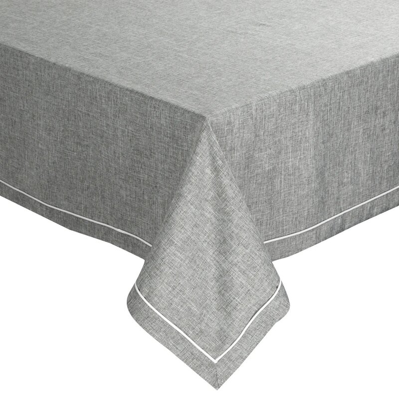 Obrus EUROFIRANY Megi 140 x 180 cm Popielaty