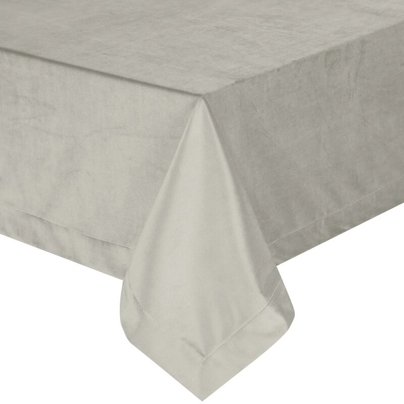 Obrus EUROFIRANY Melinda 140 x 180 cm Srebrny