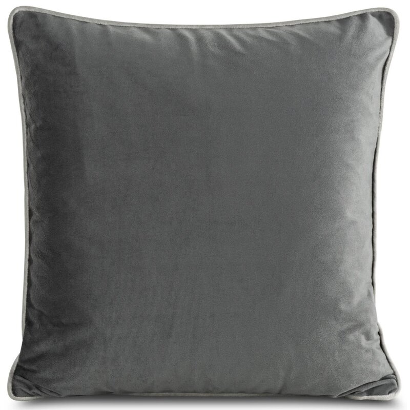 Poszewka EUROFIRANY Melia 45 x 45 cm Stalowy