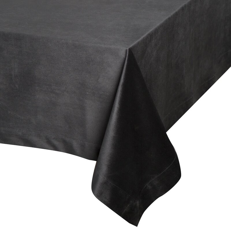 Obrus EUROFIRANY Melinda 140 x 220 cm Czarny