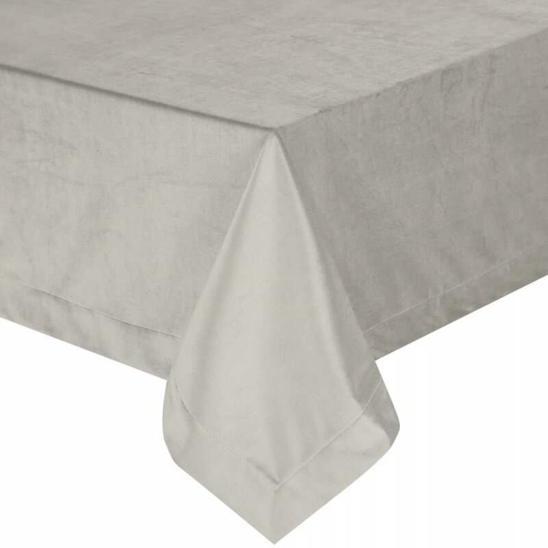 Obrus EUROFIRANY Melinda 140 x 220 cm Srebrny
