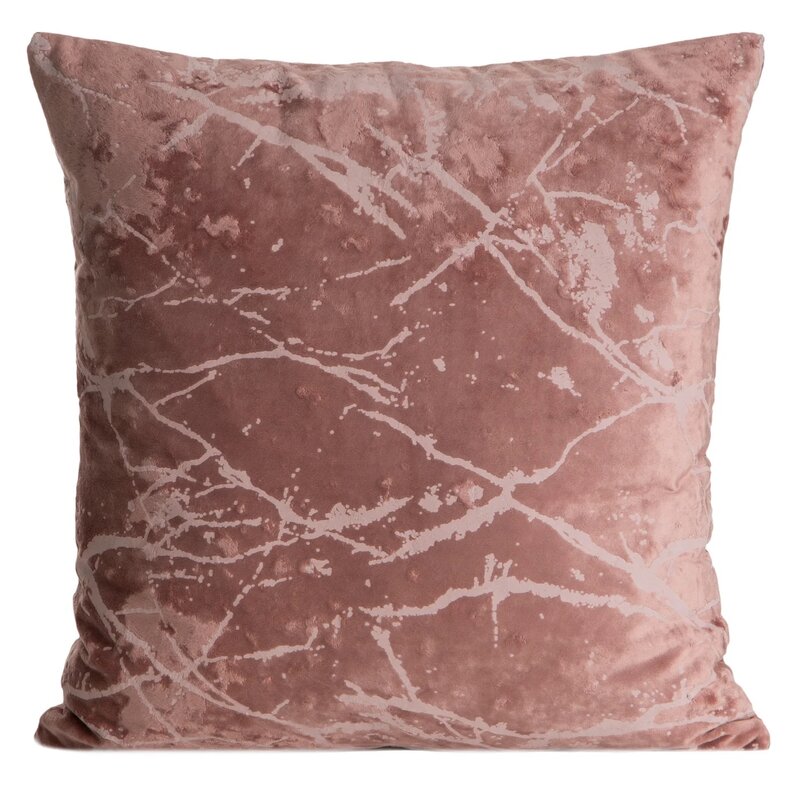 Poszewka EUROFIRANY Velvet 439871 45 x 45 cm Różowy