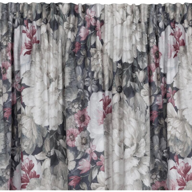 Zasłona EUROFIRANY Lucia 140 x 270 cm Kremowo-różowy