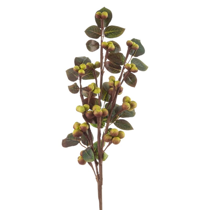 Sztuczna roślina EUROFIRANY Flore 740 Gałązka z jagodami Zielony