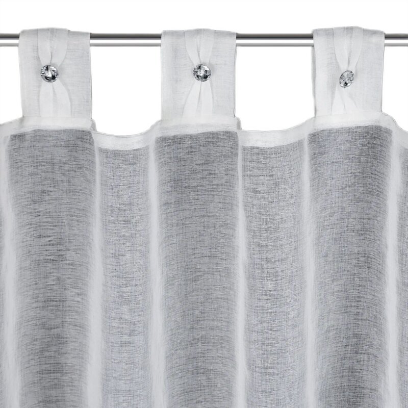 Firana gotowa EUROFIRANY Sevilla 150 x 30 cm Biały