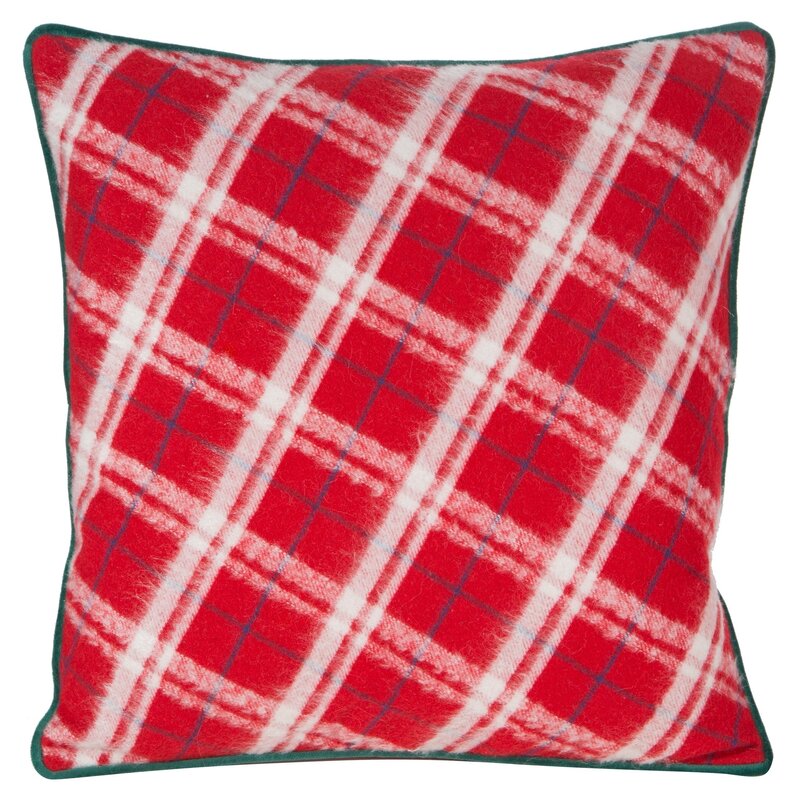 Poszewka EUROFIRANY Grid 45 x 45 cm Czerwony