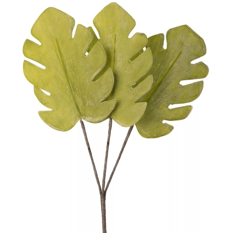 Sztuczny kwiat EUROFIRANY 403131 Monstera Jasnozielony