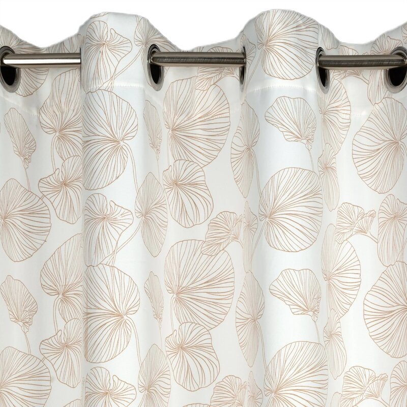 Zasłona EUROFIRANY Marigold 140 x 250 cm Biało-złoty