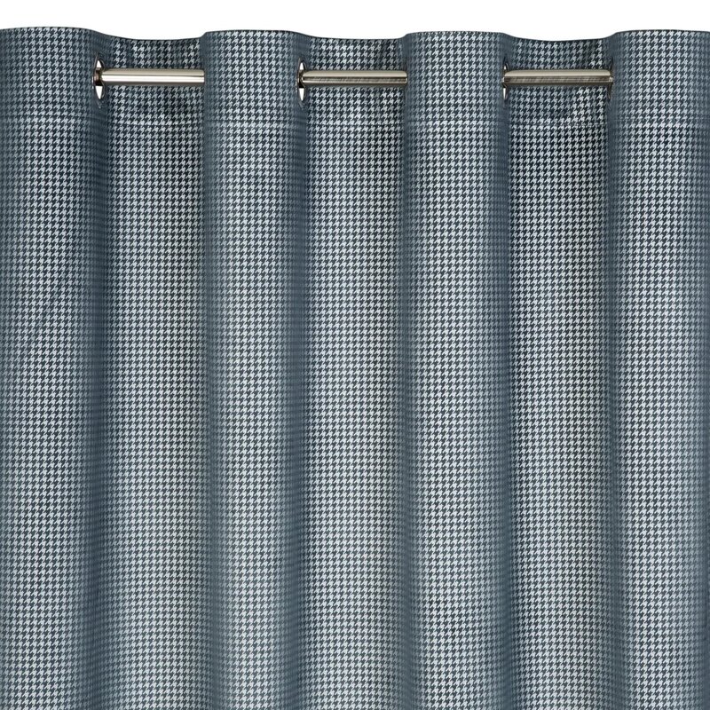Zasłona EUROFIRANY Darcy 140 x 250 cm Granatowo-srebrny
