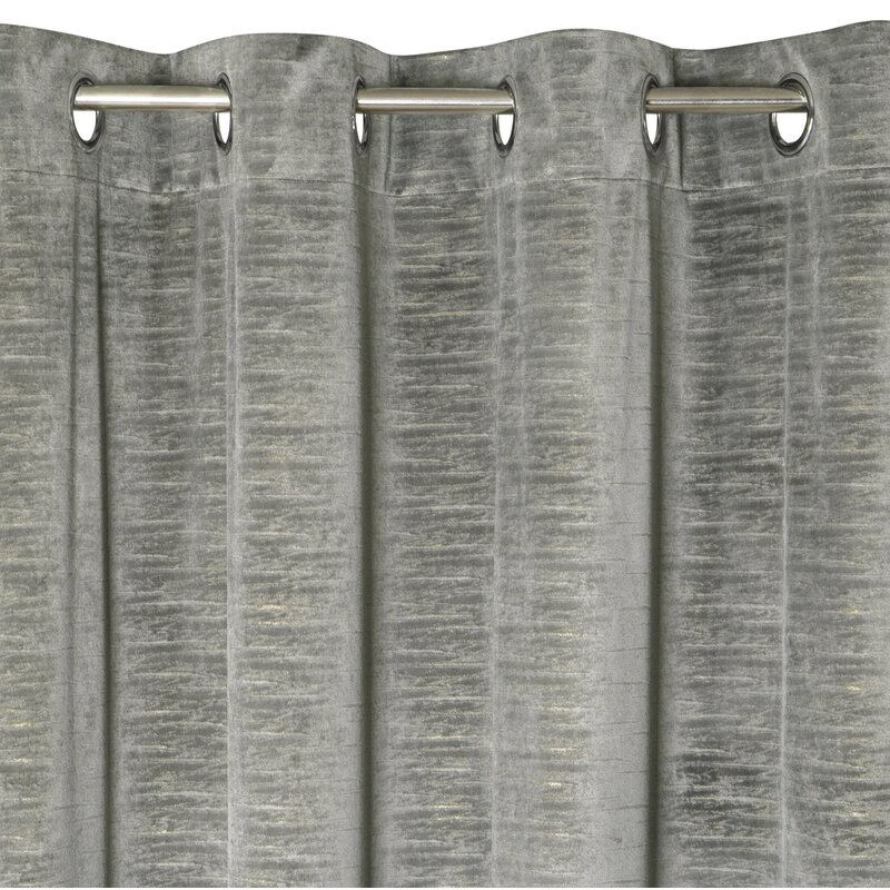 Zasłona EUROFIRANY Aluvia 140 x 250 cm Stalowy