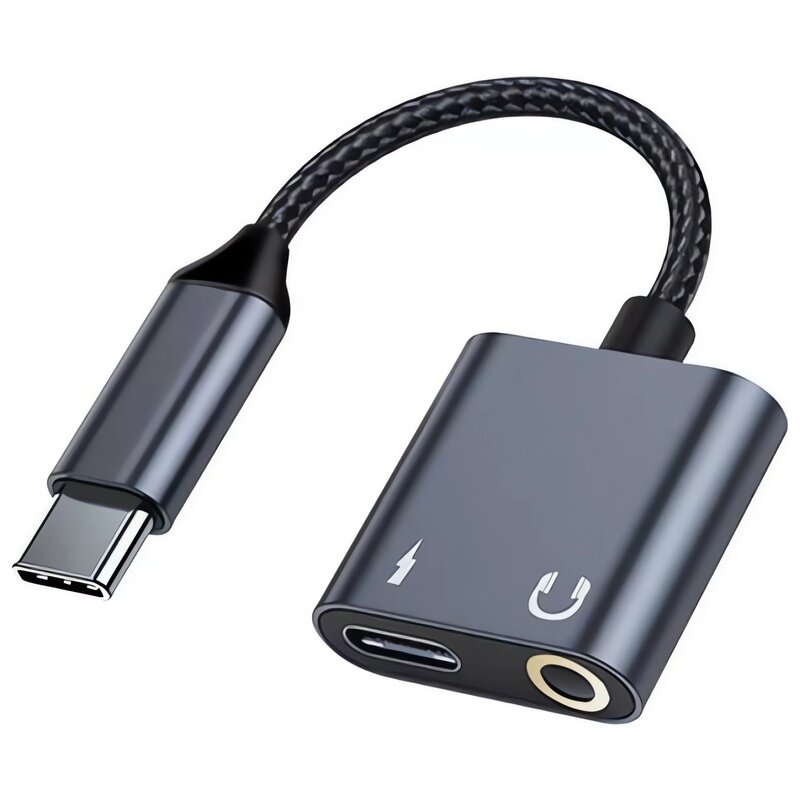Adapter BELINE USB-C - USB-C/Jack 3.5 mm BLNAA01 Czarny