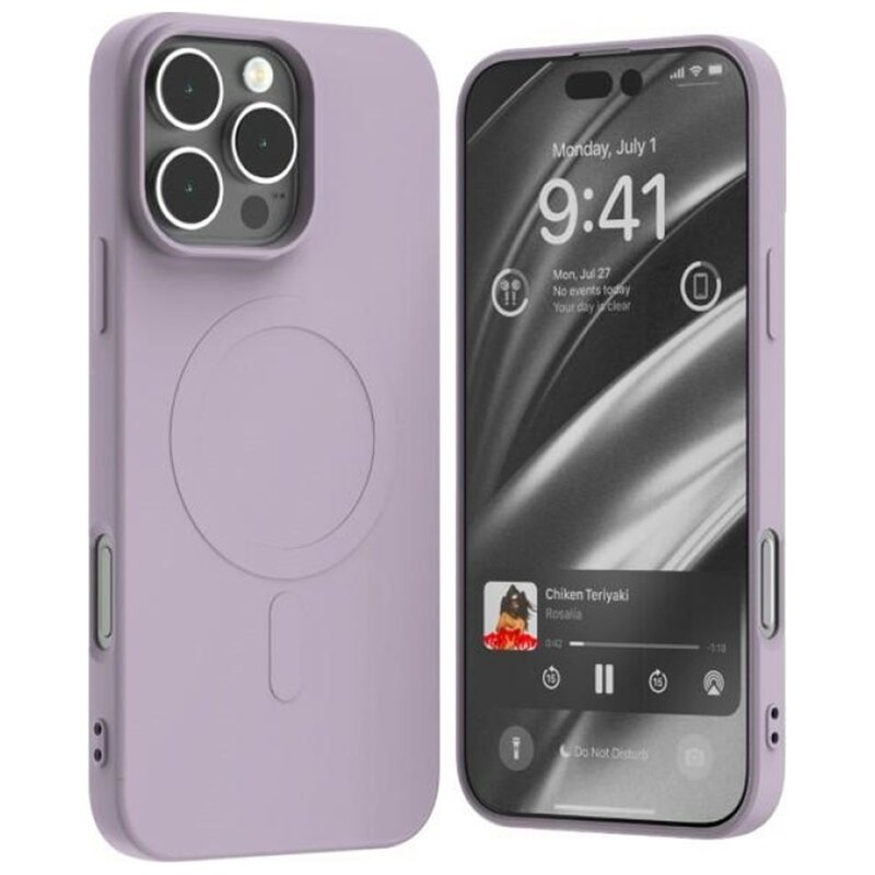 Etui MERCURY Semi-Silicone MagSafe do Apple iPhone 16 Pro Max Fioletowy