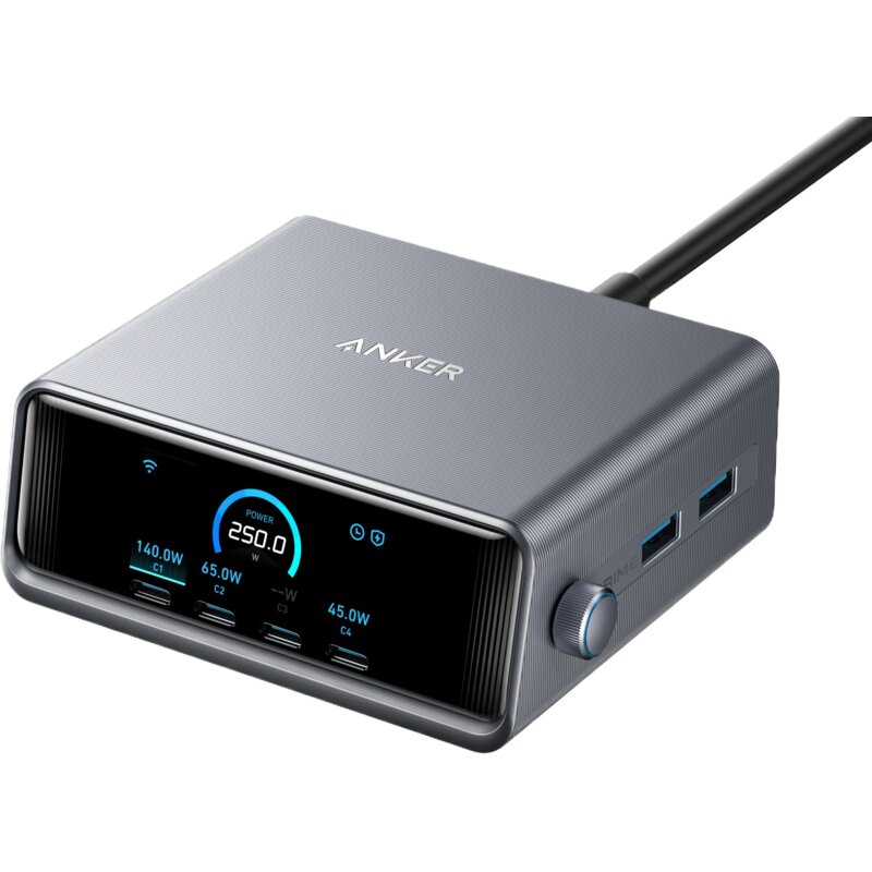 Zasilacz do laptopa ANKER Prime GaN 250W ładowarka do laptopa USB-C