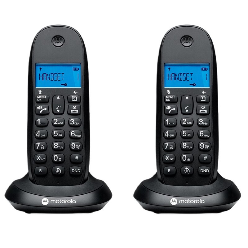 Telefon MOTOROLA C1002CB+ Duo DECT Czarny