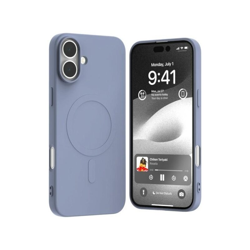 Etui MERCURY Semi-Silicone MagSafe do Apple iPhone 16 Plus Lawendowy
