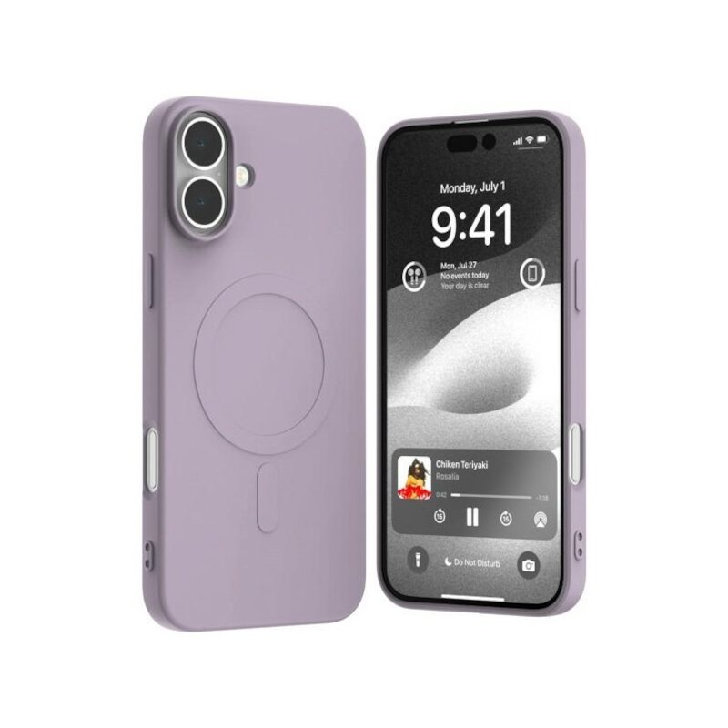 Etui MERCURY Semi-Silicone MagSafe do Apple iPhone 16 Plus Fioletowy