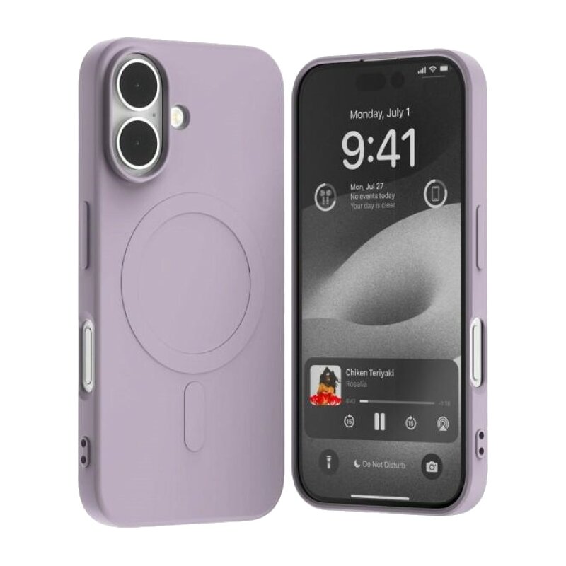 Etui MERCURY Semi-Silicone MagSafe do Apple iPhone 16 Fioletowy