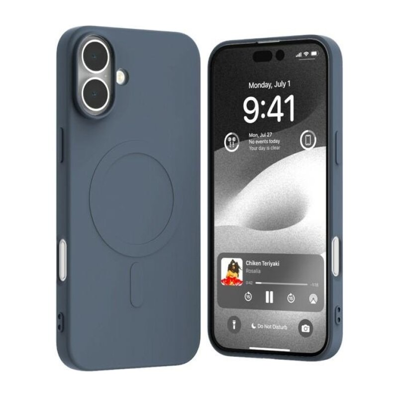 Etui MERCURY Semi-Silicone MagSafe do Apple iPhone 16 Plus Jasnoniebieski
