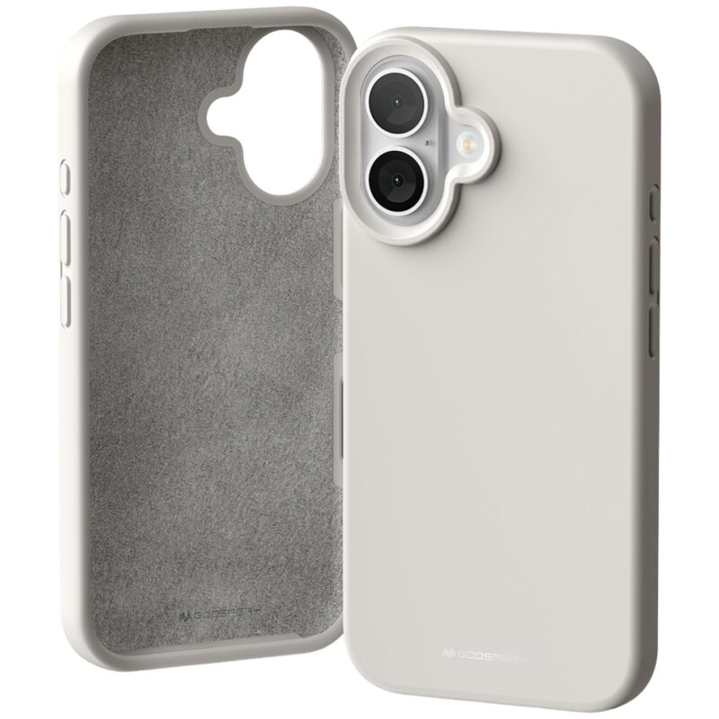 Etui MERCURY Silicone do Apple iPhone 16 Szary